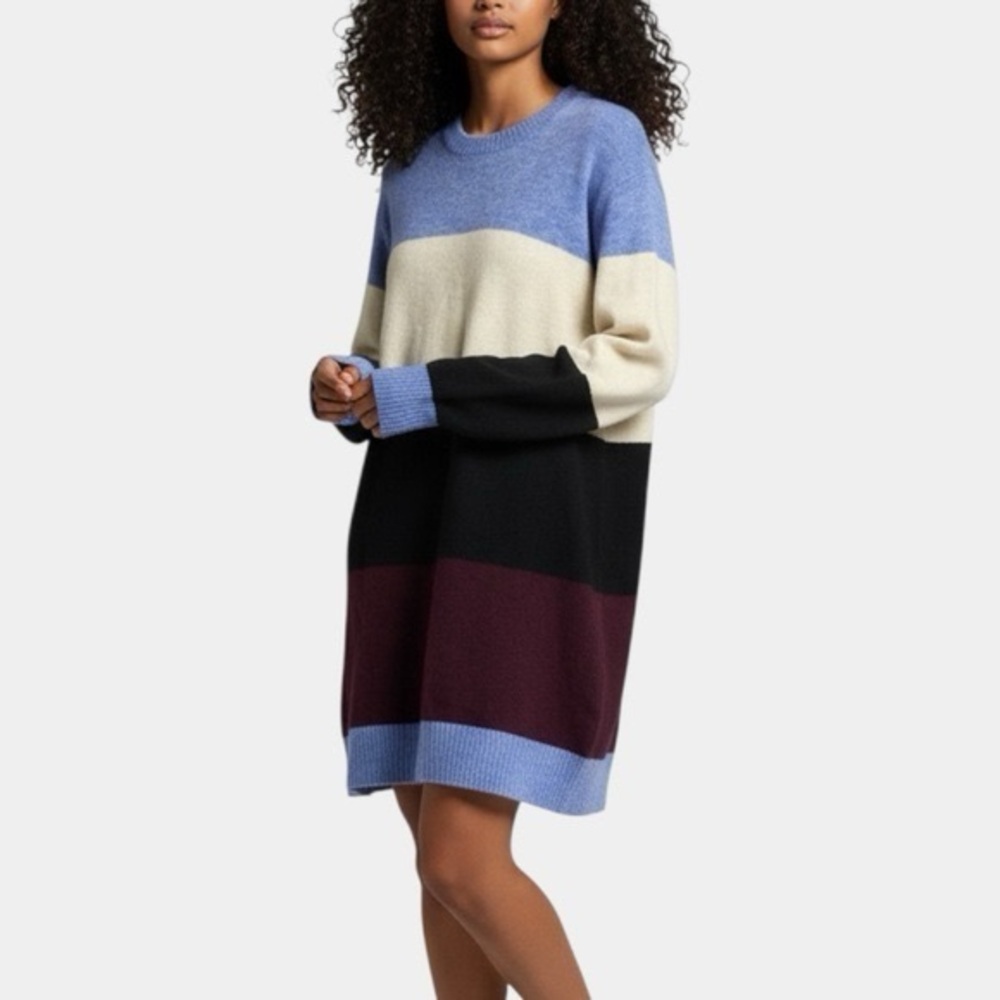Aritzia Wilfred Free Cipriana Colorblock Mini Sweater Dress Size 1